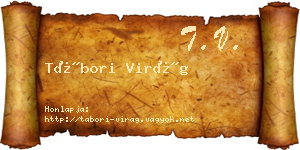 Tábori Virág névjegykártya
